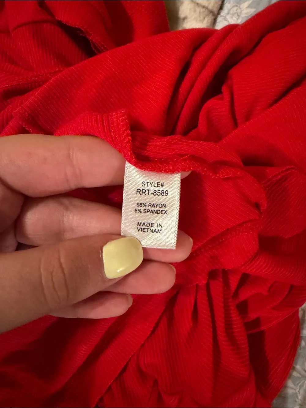 Ruby Red Ribbed Top - Picture 8 of 8